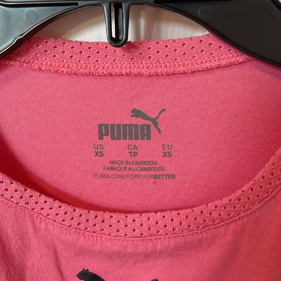 Pink girls youth size 8-10 (M youth) Puma brand tank top very good condition - Picture 3 of 5